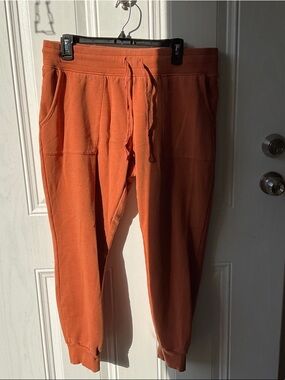 Natural Reflections Women's Rust Orange Drawstring Joggers